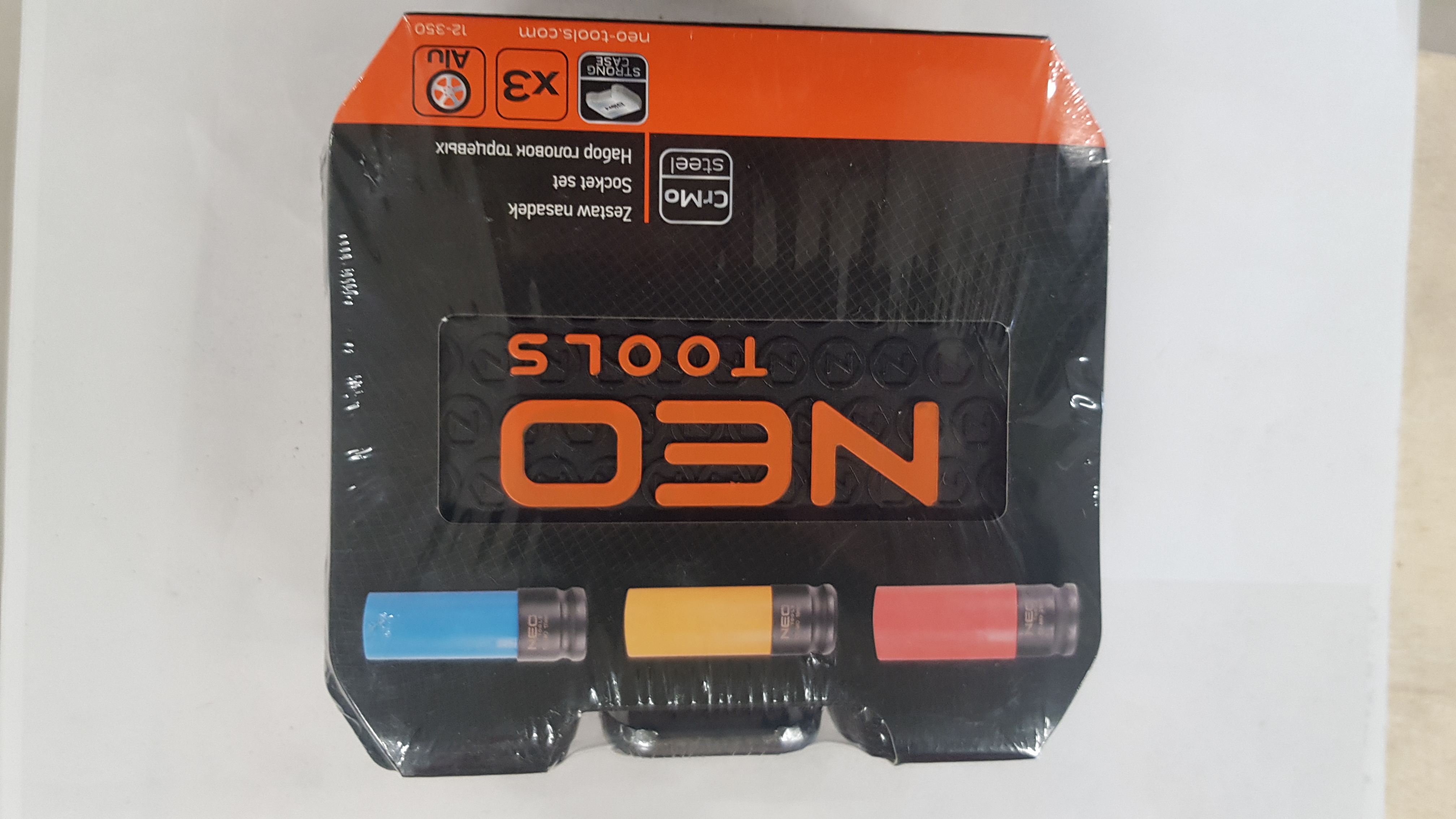 Sada hlavíc na hliníkové disky 1/2", 3 ks